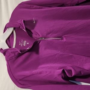 Purple Nike Dri-fit large running 1/2 zip